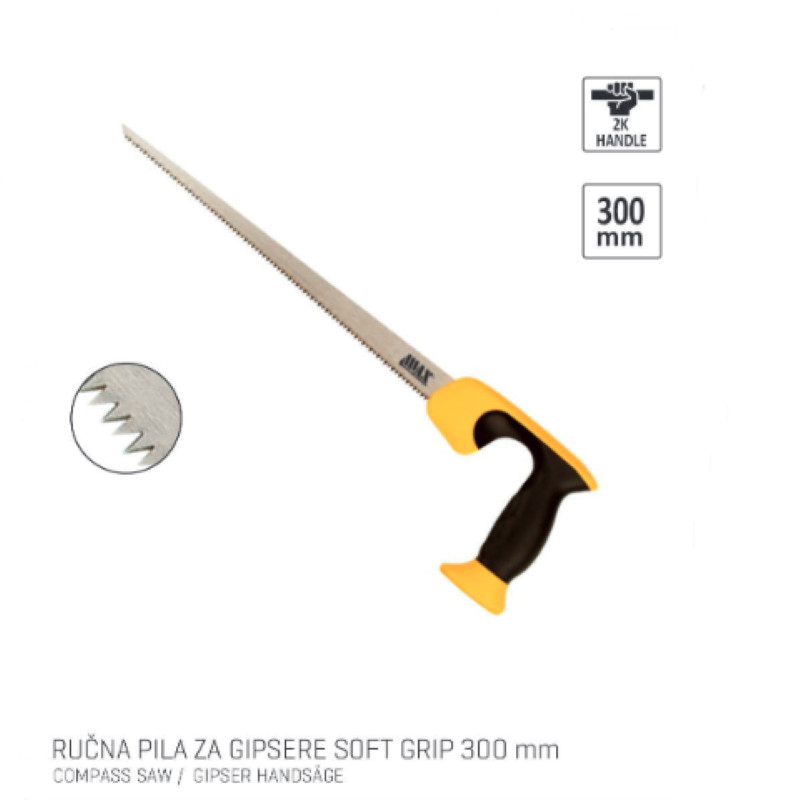 Pila ručna za gipsere soft grip 300 mm