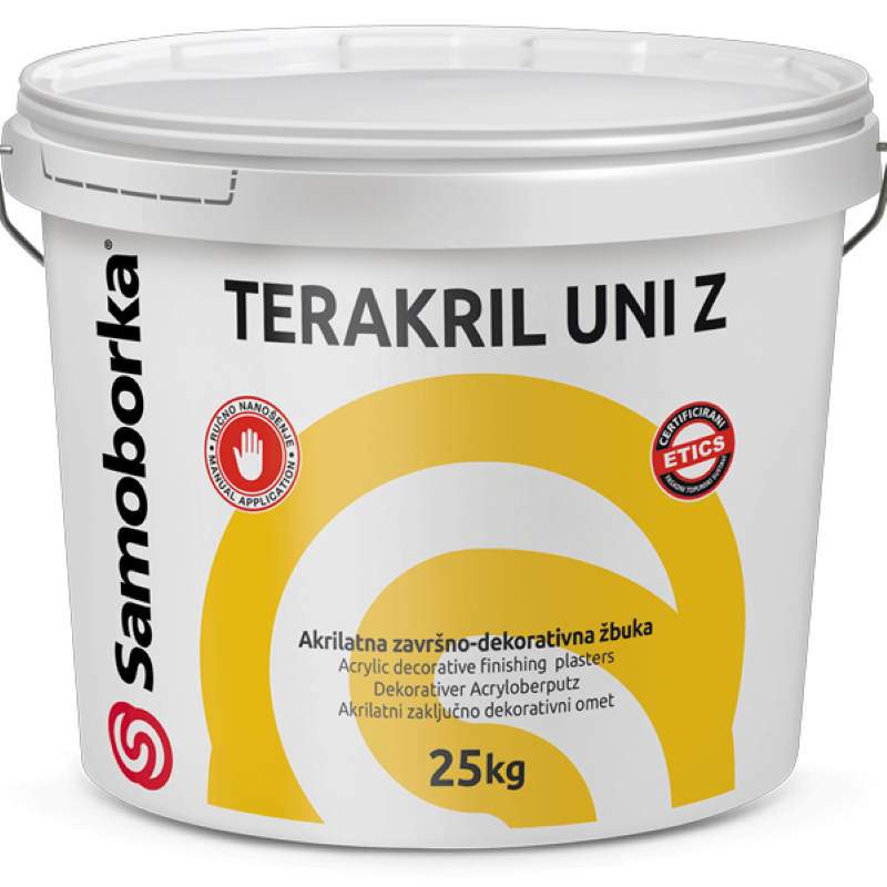SAMOBORKA TERAKRIL UNI Z - Bijeli - 25 kg